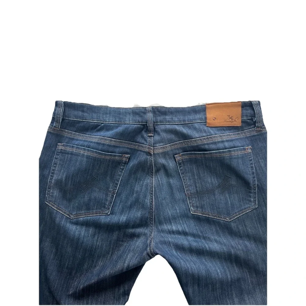 34 Heritage Courage Jeans 36x34 Mid Rise Straight Medium Dark Wash (139)